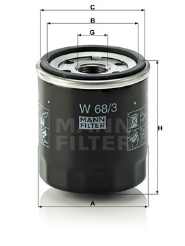 Filtr oleju MANN W 68/3