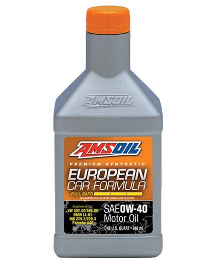 AMSOIL 0W40 European Car Formula Full SAPS 0.946L