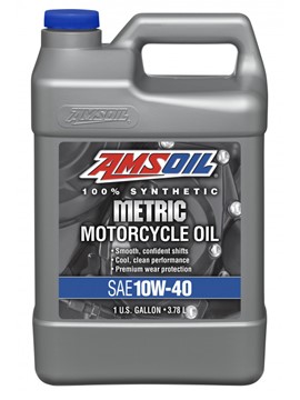 AMSOIL 10W40 Advanced Synthetic Motorcycle Oil MCF 3.784L